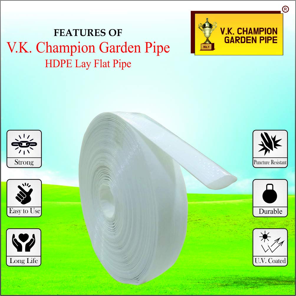 V.K.Champion HDPE Garden Pipe - 1.5 Inch  (200 Feet) 