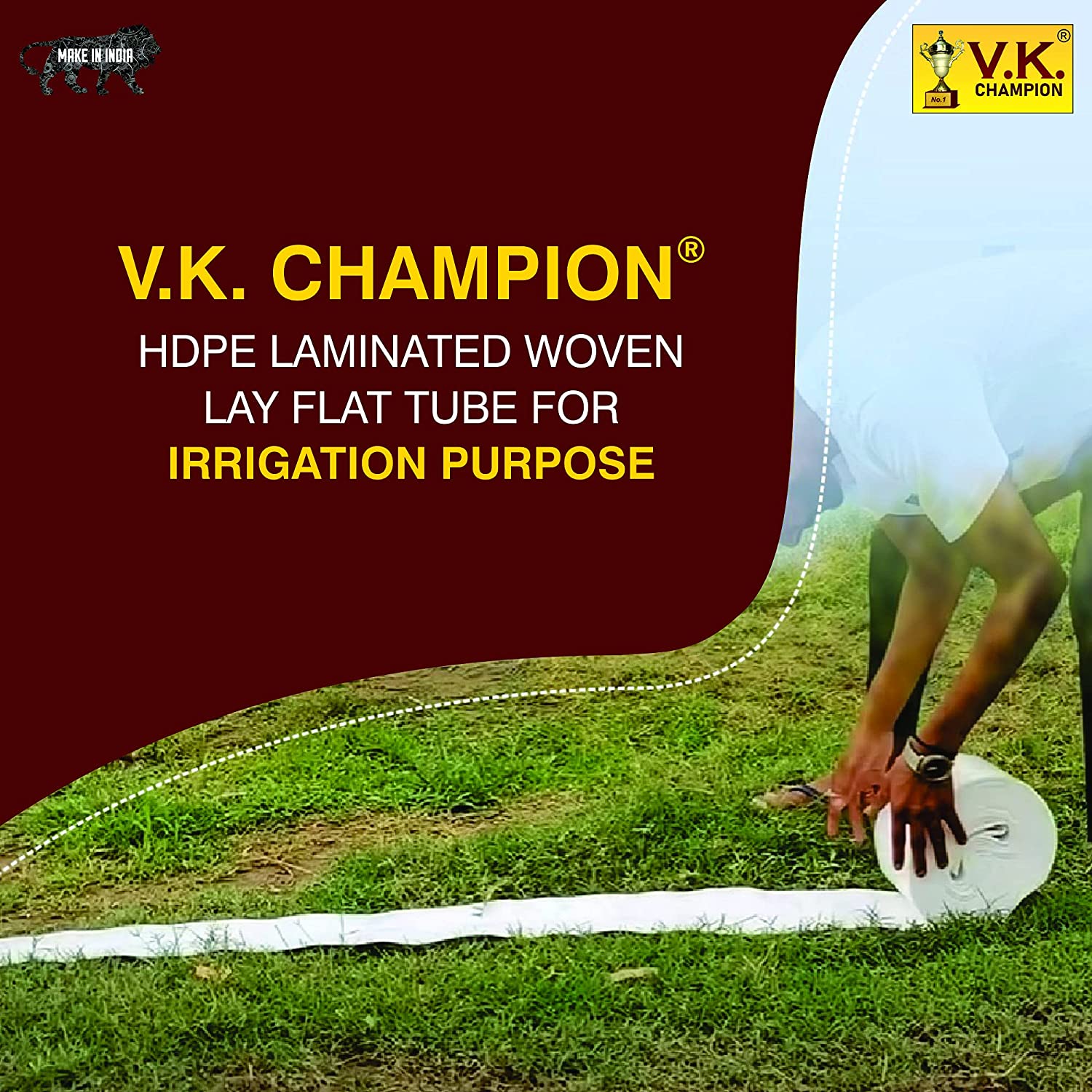V.K. Champion HDPE Lapeta Pipe (A+B = 90 Meter)
